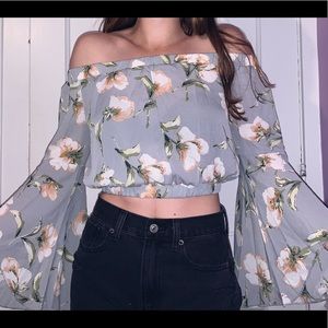 Off-the-Shoulder Long-Sleeve